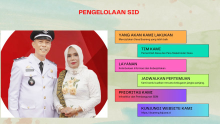 Album : PANDUAN PENGGUNAAN PENGELOLAAN SID DESA BUARENG
